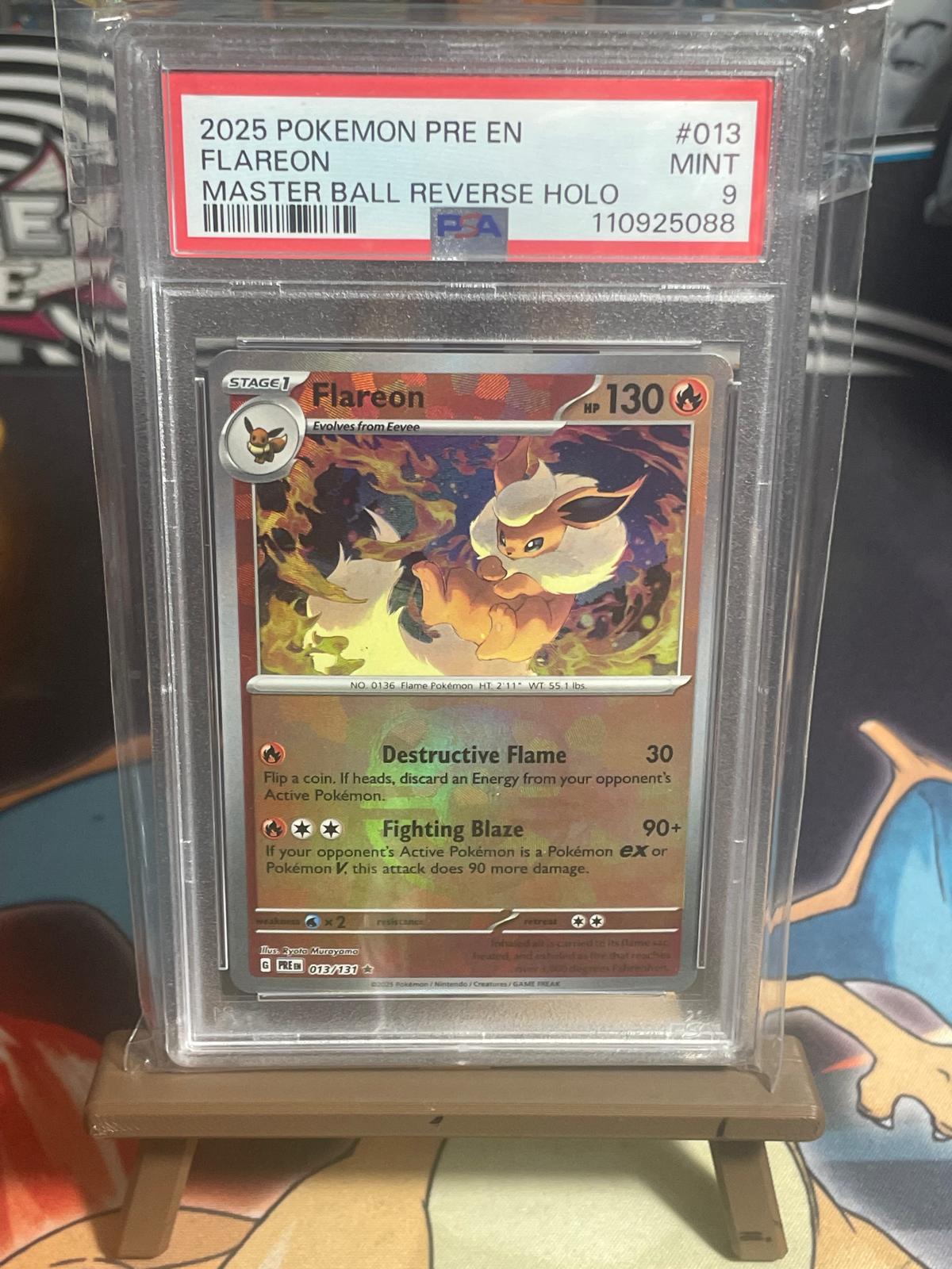 Flareon Masterball PSA 9