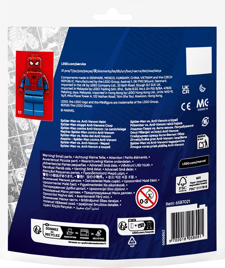 LEGO® Marvel Super Heroes™ 30725 - Spider-Man Stoppt Anti-Venoms Coup - Recruitment Bags Polybeutel
