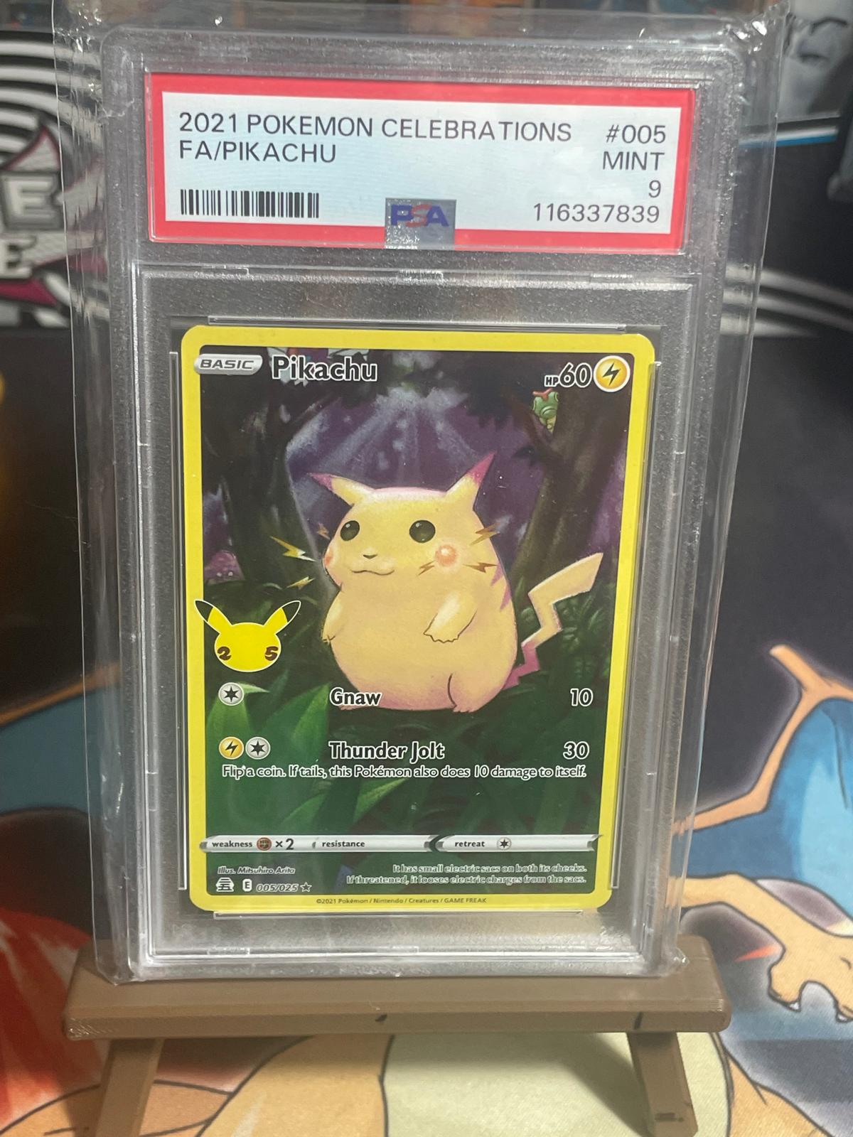 Pikachu Celebration PSA 9